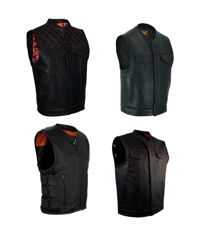 Men's Best Leather Motorcycle Vests
